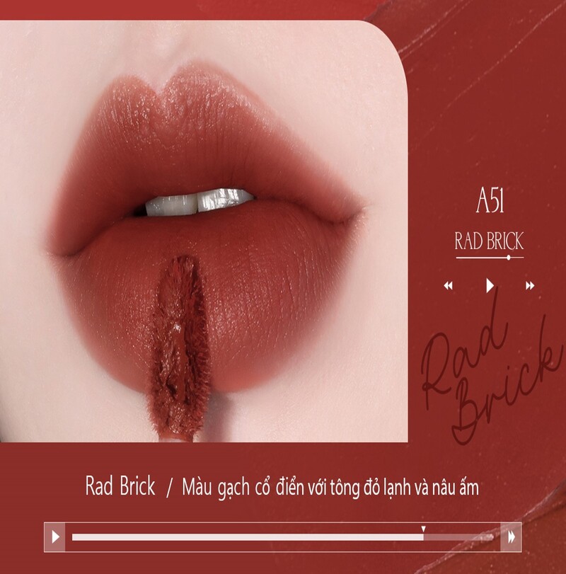 Son Kem Black Rouge Air Fit Velvet Tint Ver 9 Acoustic Mood A51