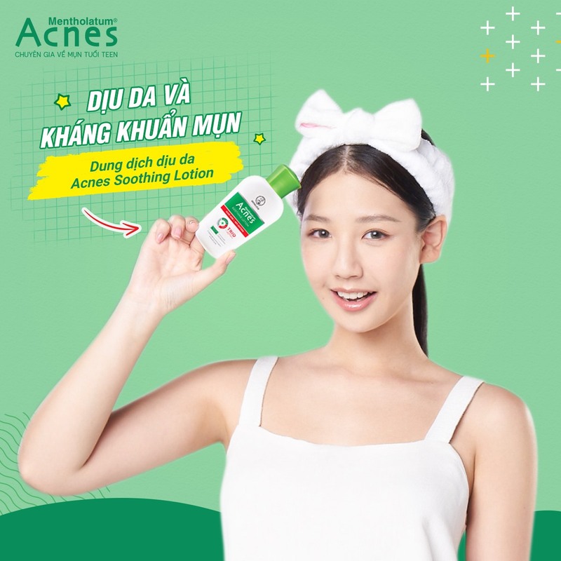 Dung Dịch Acnes Soothing Lotion Làm Dịu Da, Kháng Khuẩn & Ngăn Ngừa Mụn 90ml