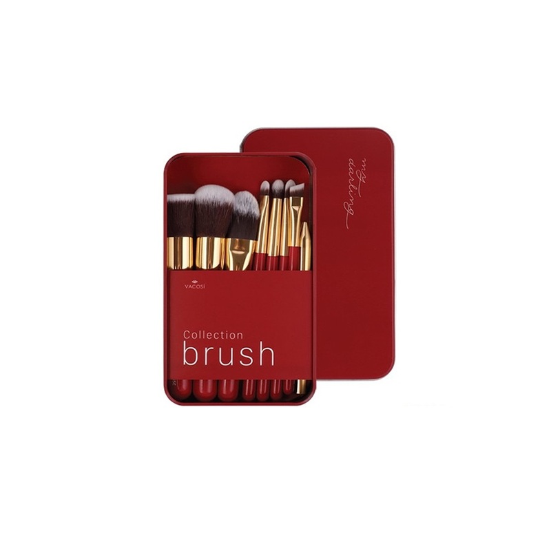 Hộp Cọ Du Lịch Vacosi My Darling 8 Cây BC24 (Màu Đỏ)