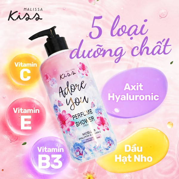 Sữa Tắm Malissa Kiss Hương Nước Hoa - Adore You 