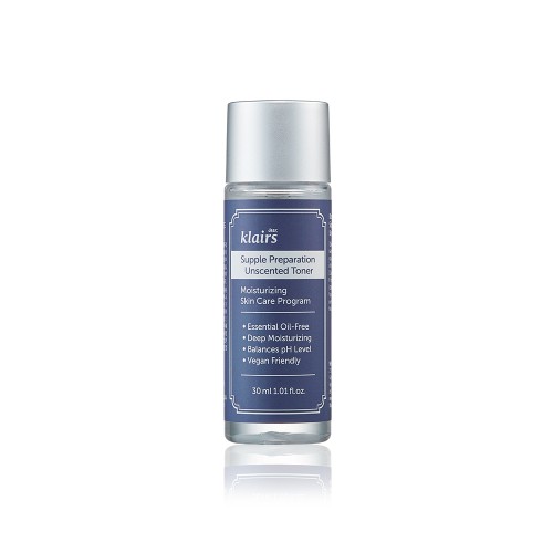 Nước Hoa Hồng Klairs Supple Preparation Unscented Toner Không Mùi 30ml