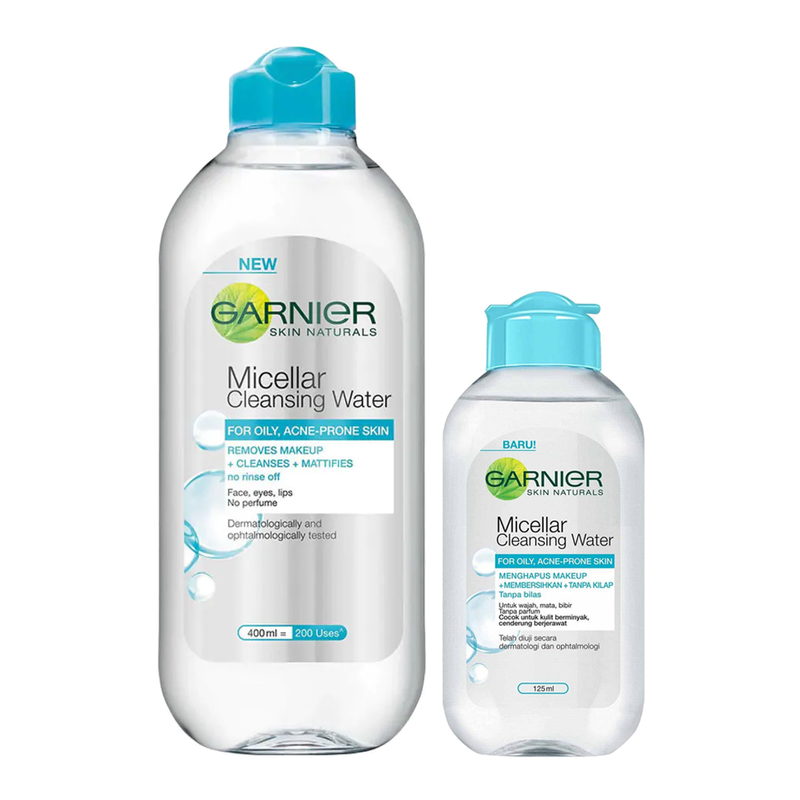 Nước Tẩy Trang Garnier Micellar Cleansing Water For Oily, Acne-Prone Skin Cho Da Dầu Mụn 400ml