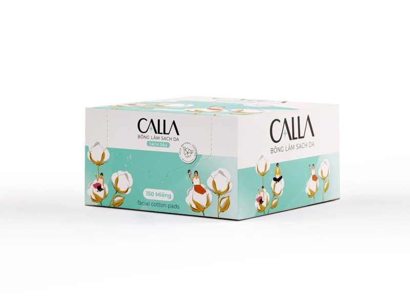 Bông Tẩy Trang Calla Sạch Sâu 150 PCS