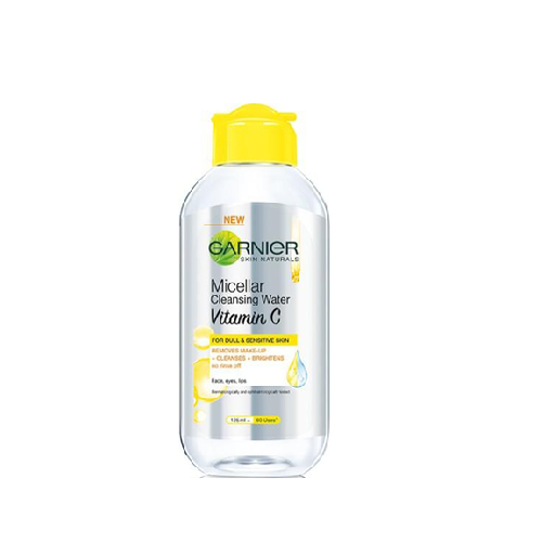 Nước Tẩy Trang Garnier Micellar Cleansing Water Vitamin C Sáng Da 125ml