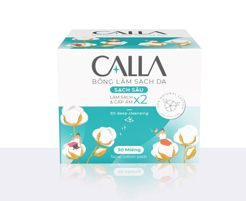 Bông Tẩy Trang Calla Sạch Sâu 30 PCS