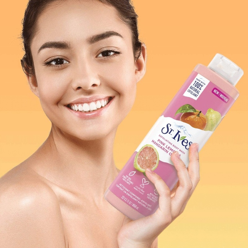 Sữa Tắm St.Ives Tẩy Da Chết Cam Chanh Làm Sáng Da 650ml
