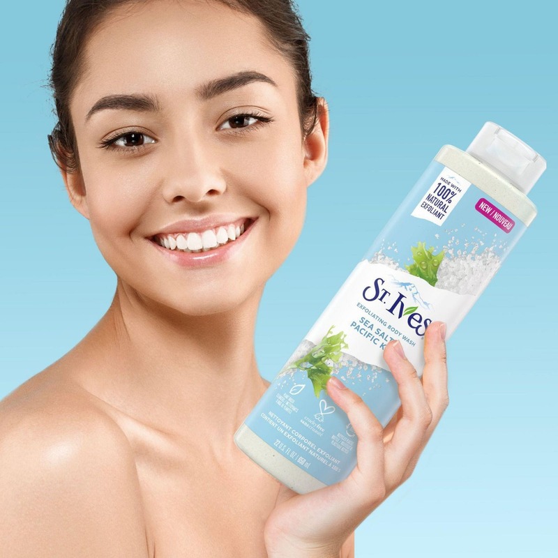 Sữa Tắm St.Ives Tẩy Da Chết Chiết Xuất Muối Biển Làm Sạch Sâu 650ml
