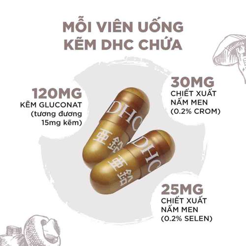 Viên Uống Kẽm DHC 15 Ngày 15 Viên