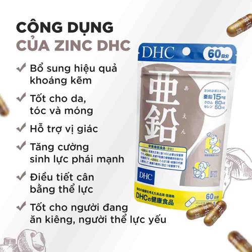 Viên Uống Kẽm DHC 15 Ngày 15 Viên