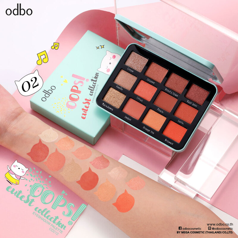 Phấn Mắt 12 Ô Odbo Oops Cutest Collection OD212 - 02