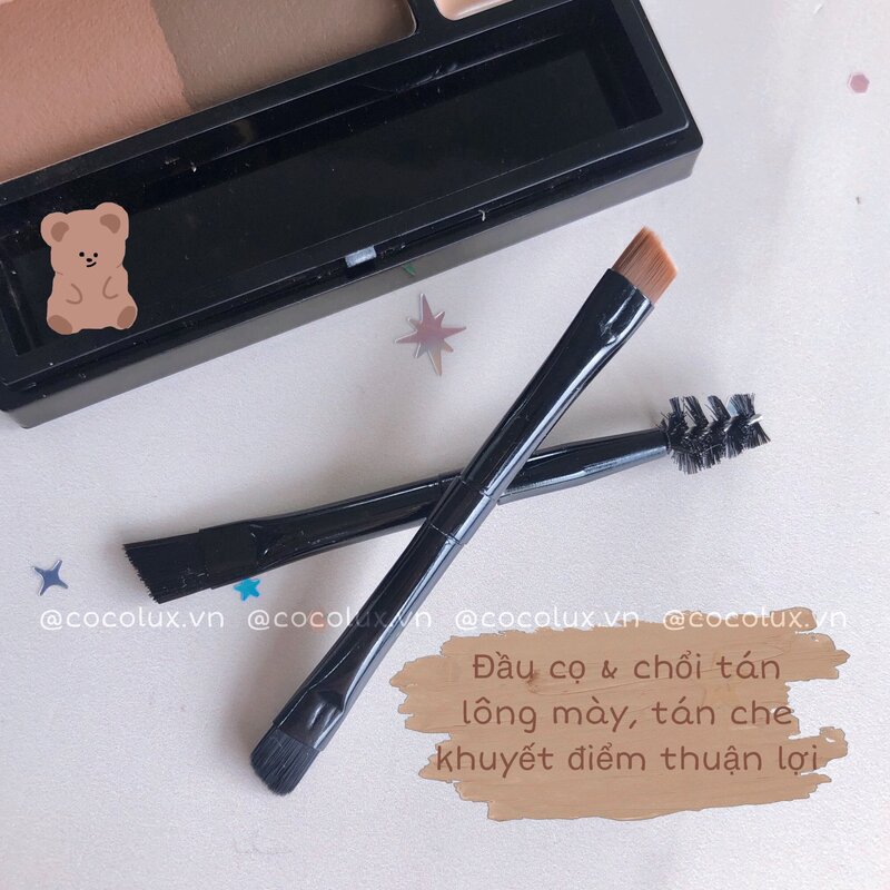 ​​Bột Tán Mày Vacosi Eyebrow Kit - 02 Beige Brown