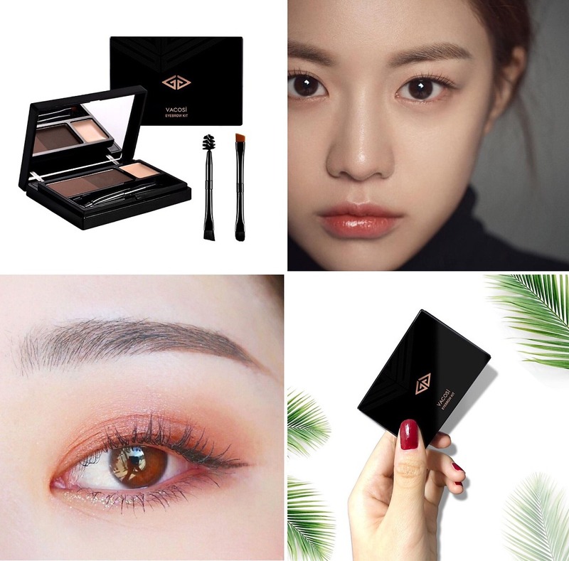 ​​Bột Tán Mày Vacosi Eyebrow Kit - 02 Beige Brown