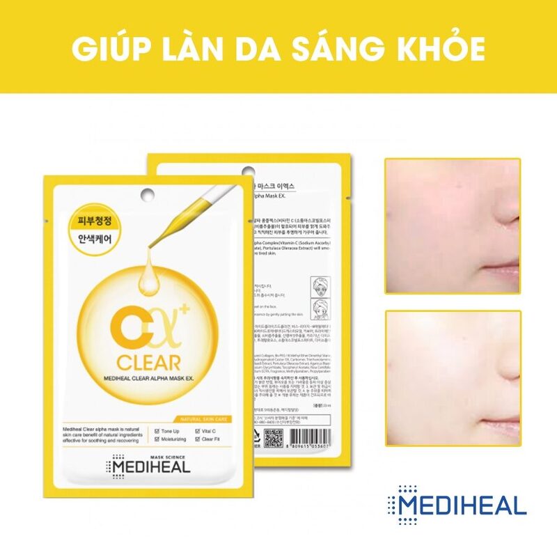 Mặt Nạ Mediheal Clear Alpha 23ml