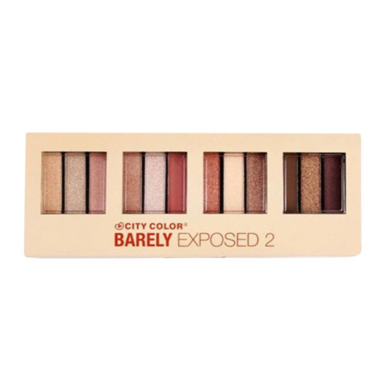 Phấn Mắt City Color Barely Exposed 2 Eye Shadow Palette 12 Màu