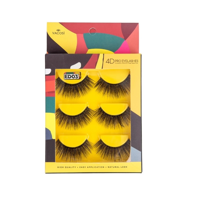 Lông Mi Giả Vacosi Drama & Deep 4D Pro Eyelashes Chuyên Nghiệp 4D ED03