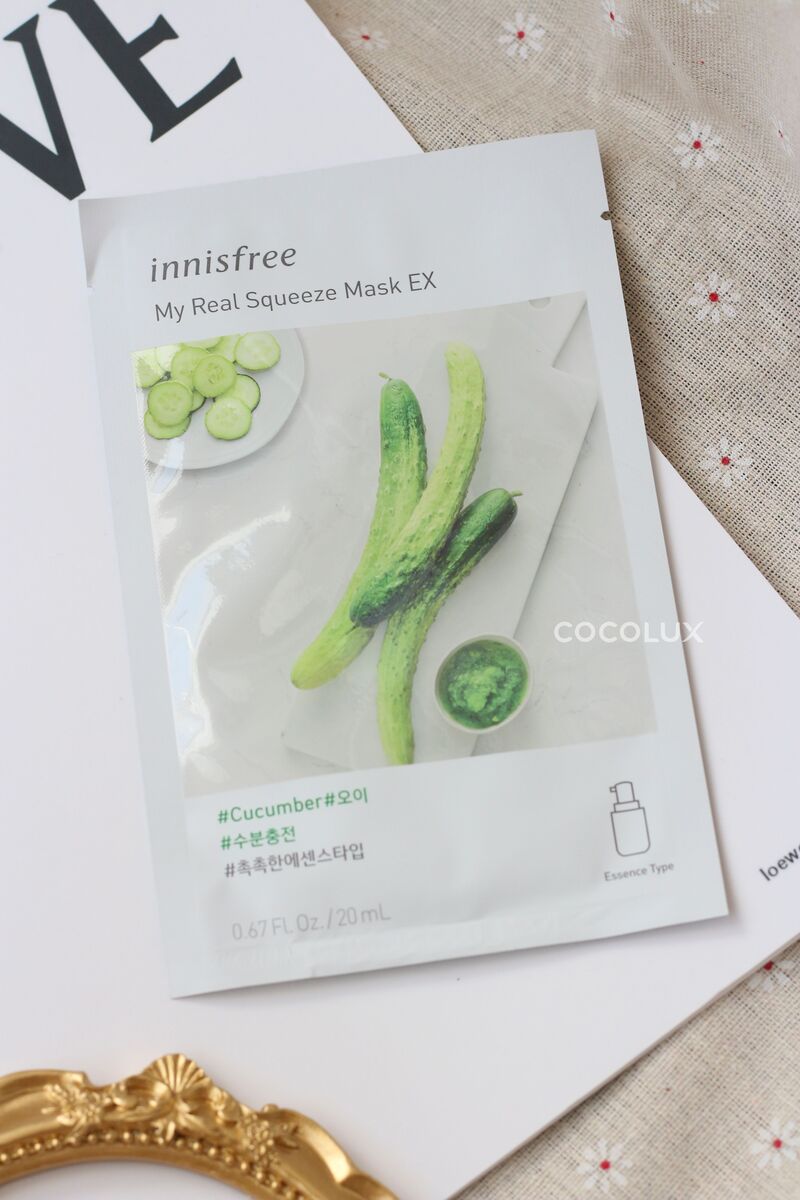 Mặt Nạ Innisfree My Real Squeeze Mask Dưa Leo 20ml (1 PCS)