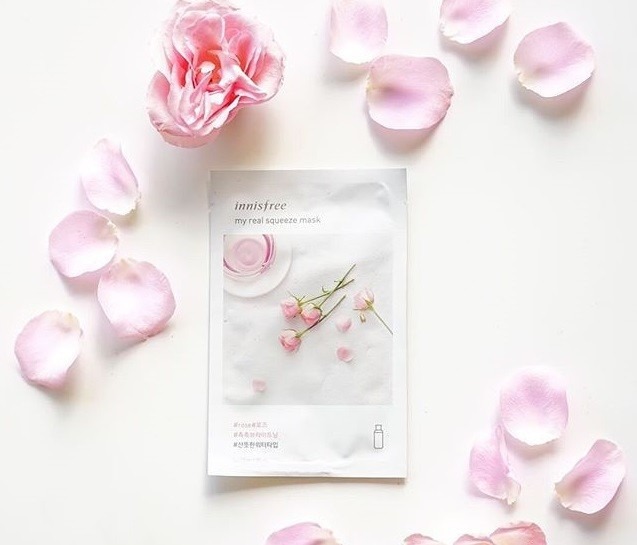Mặt Nạ Innisfree My Real Squeeze Mask Hoa Hồng 20ml (10 PCS)