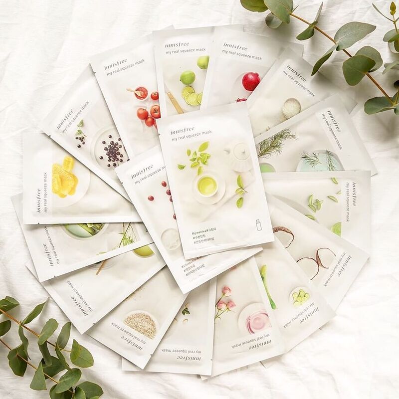 Mặt Nạ Innisfree My Real Squeeze Mask Lựu 20ml (10 PCS)
