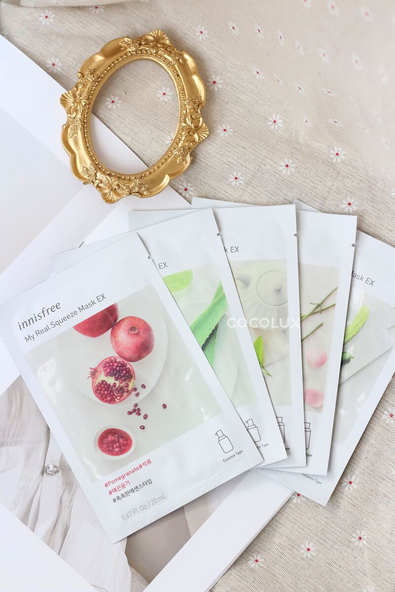 Mặt Nạ Innisfree My Real Squeeze Mask Lựu 20ml (10 PCS)