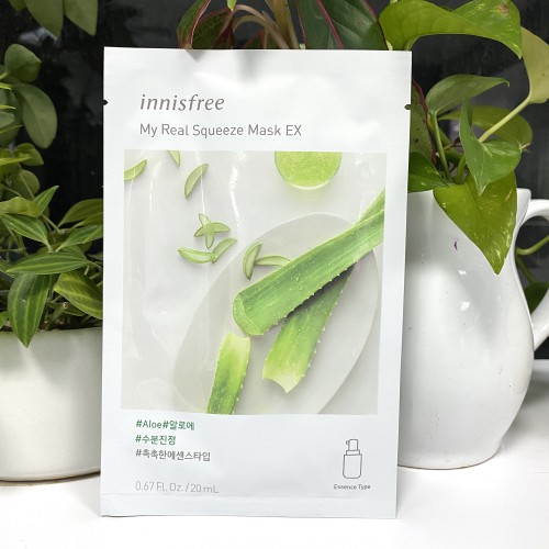 Mặt Nạ Innisfree My Real Squeeze Mask Lô Hội 20ml (1 PCS)
