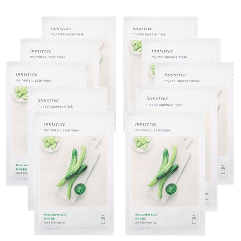 Mặt Nạ Innisfree My Real Squeeze Mask Dưa Leo 20ml (10 PCS)