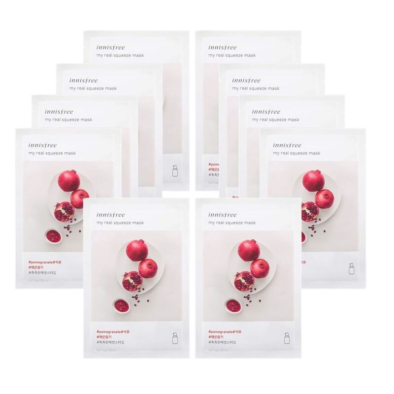 Mặt Nạ Innisfree My Real Squeeze Mask Lựu 20ml (10 PCS)