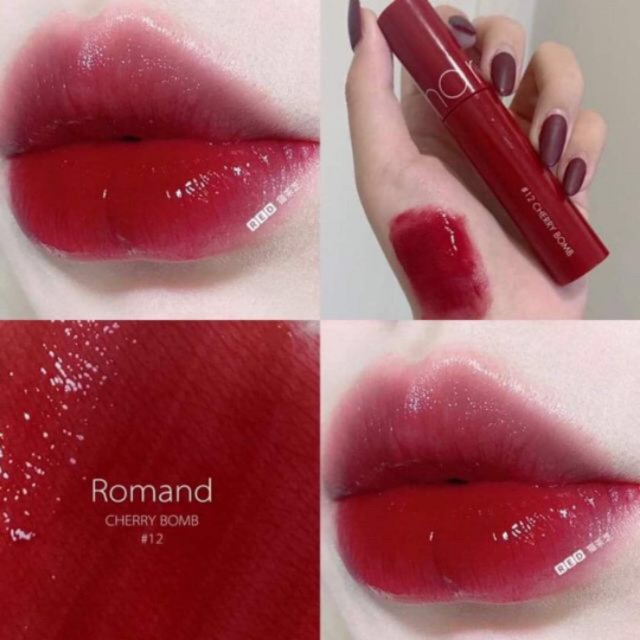 Son Bóng Romand Juicy Lasting Tint 12 Cherry Bomb 5.5g