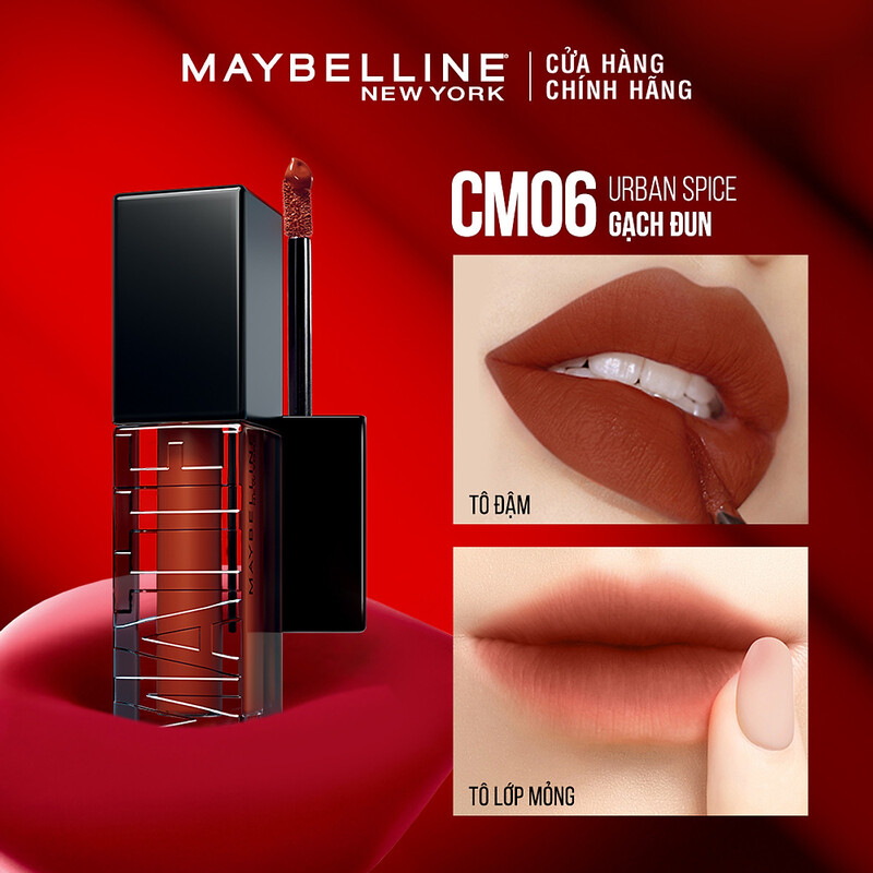 Son Kem Maybelline Sensational Cushion Matte CM06 Mịn Lì Như Nhung 6.4ml