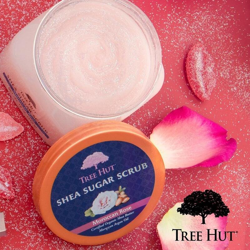 Tẩy Tế Bào Chết Body Tree Hut Shea Sugar Scrub Moroccan Rose 510g