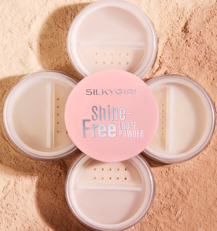 Phấn Phủ Silkygirl Shine Free Loose Powder Dạng Bột Màu 02 Natural Medium 10gr