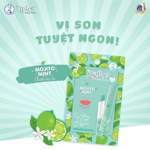 Son Dưỡng LipIce Sheer Color Q Mint Chanh Bạc Hà 2.4g