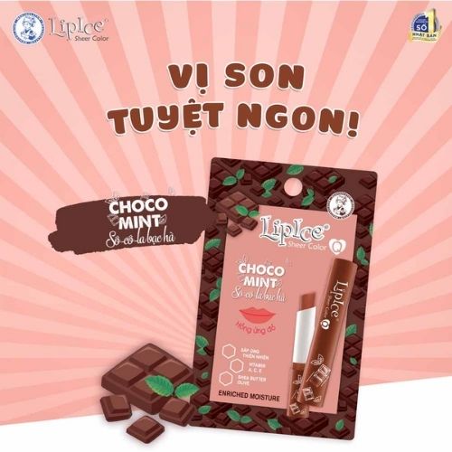 Son Dưỡng LipIce Sheer Color Q Mint Socola Bạc Hà 2.4g