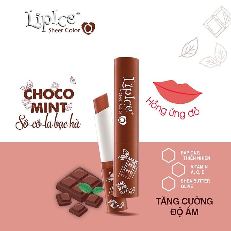 Son Dưỡng LipIce Sheer Color Q Mint Socola Bạc Hà 2.4g
