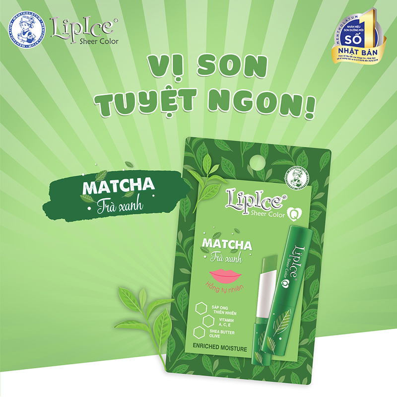 Son Dưỡng LipIce Sheer Color Q Matcha 2.4g