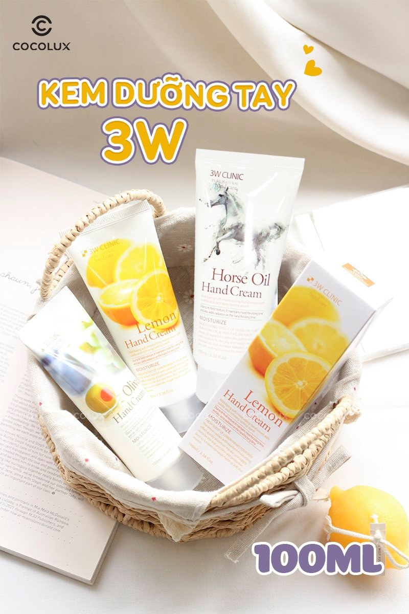 Kem Dưỡng Da Tay 3W Clinic Collagen 100ml