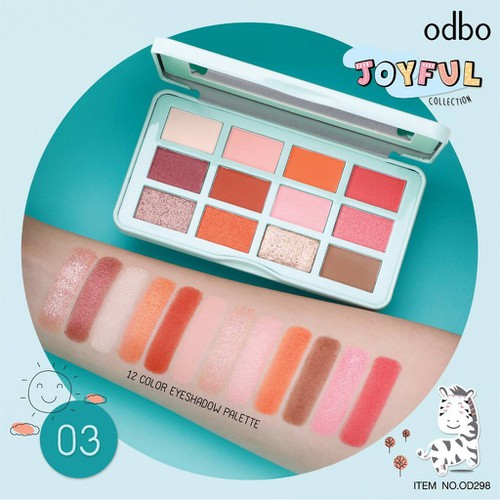 Phấn Mắt Odbo Joyful OD298 12 Ô - 03