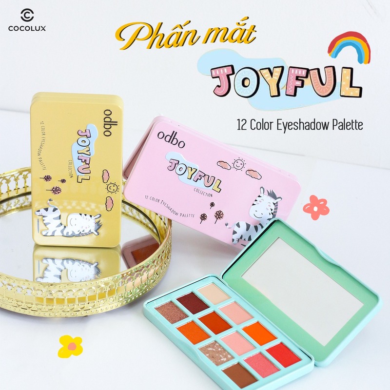 Phấn Mắt Odbo Joyful OD298 12 Ô - 03