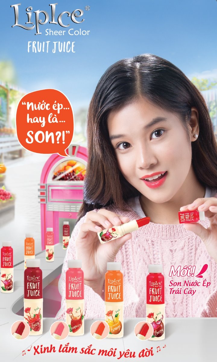 Son Dưỡng Lipice Sheer Color Fruit Juice Hồng Dâu Dịu Ngọt 4g