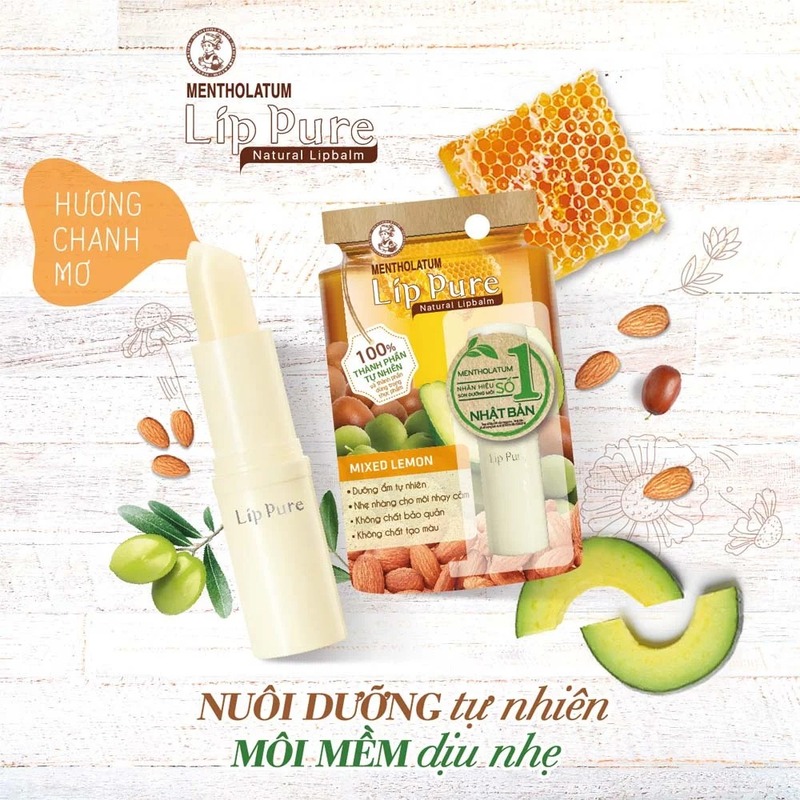 Son Dưỡng Líp Pure Hương Chanh Mơ 4g