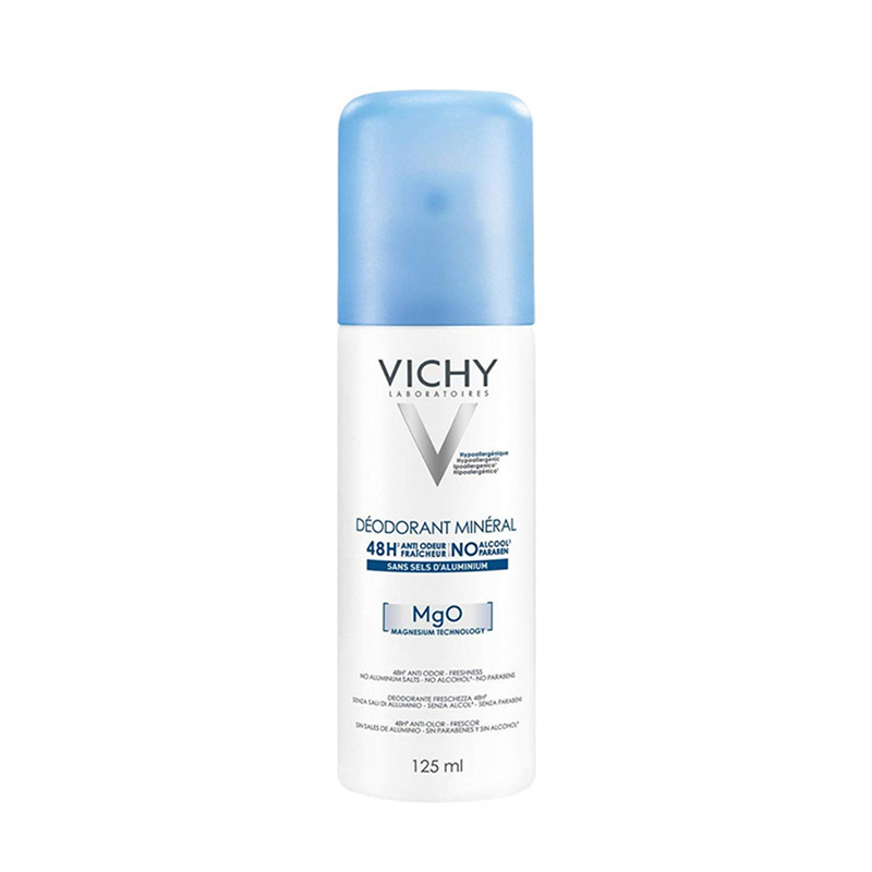 Xịt Khử Mùi Vichy Siêu Khô Thoáng Suốt 48 Giờ 125ml