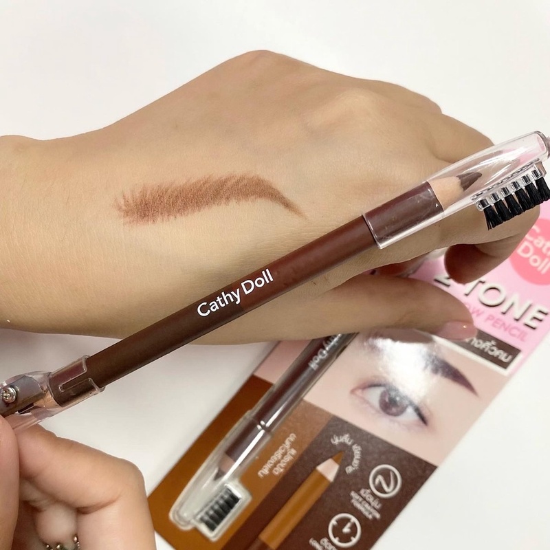 Chì Kẻ Mày Cathy Doll 2 Màu Trong 1 02 Cherry Brown 1g+1g 
