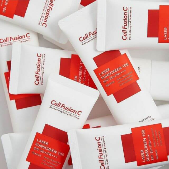 Kem Chống Nắng Cell Fusion C Laser Sunscreen 100 SPF50+ PA+++ 50ml - Đỏ