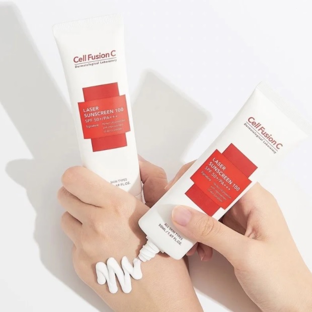 Kem Chống Nắng Cell Fusion C Laser Sunscreen 100 SPF50+ PA+++ 50ml - Đỏ