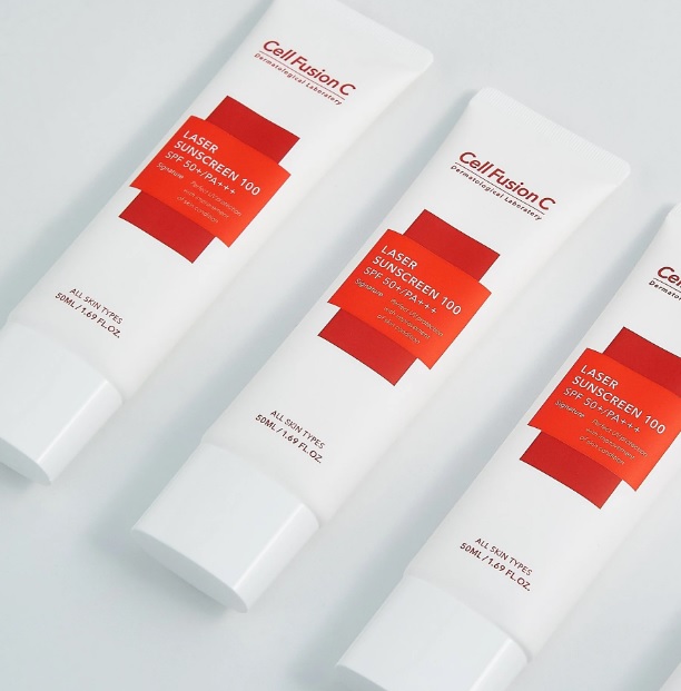 Kem Chống Nắng Cell Fusion C Laser Sunscreen 100 SPF50+ PA+++ 50ml - Đỏ