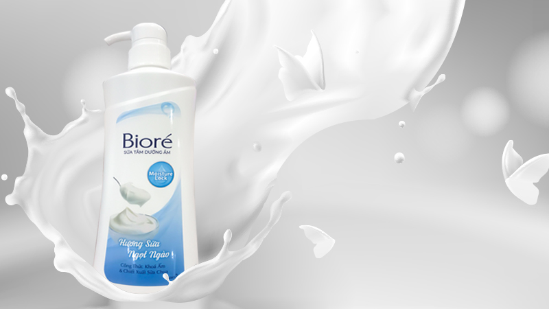 Sữa Tắm Bioré Ẩm Mịn Làn Da Hương Sữa 200g