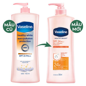 Sữa Dưỡng Thể Vaseline Chống Nắng & Dưỡng Sáng 350ml (MÃ MỚI)