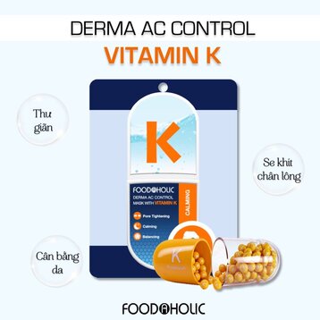 Mặt Nạ Food A Holic -  Vitamin K Tái Tạo Da, Giảm Sưng 1 PCS
