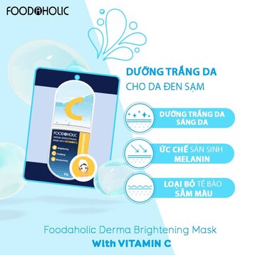 Mặt Nạ Food A Holic - Vitamin C Dưỡng Sáng, Mờ Thâm 1 PCS