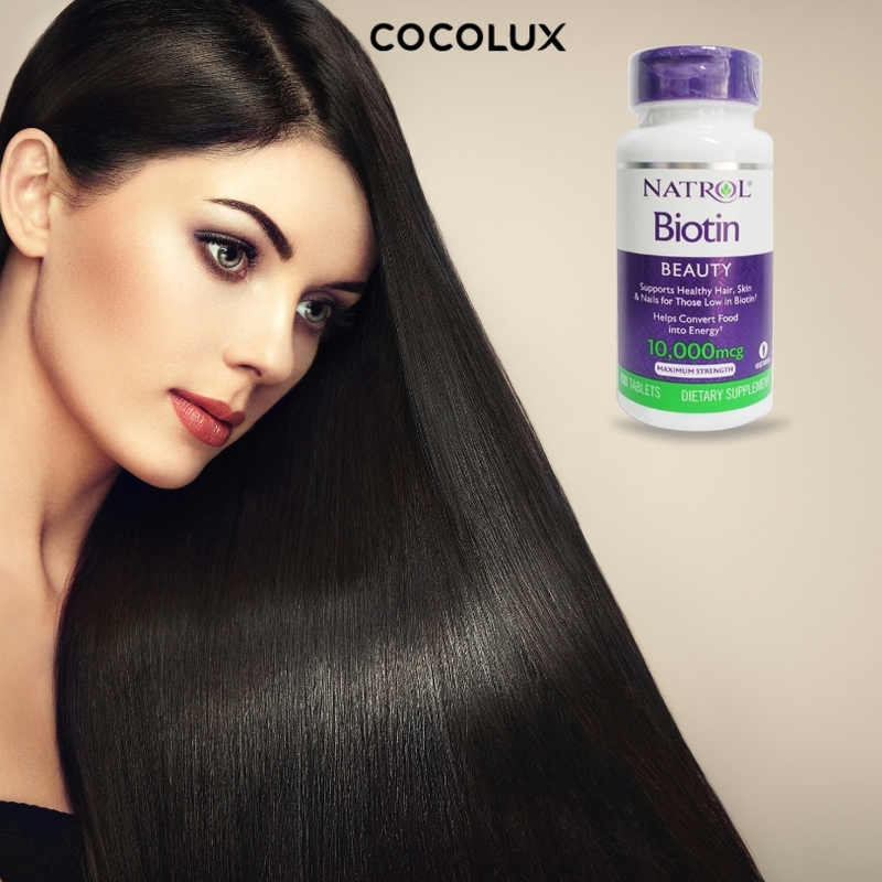 Viên Uống Natrol Biotin Giúp Mọc Tóc 100 viên