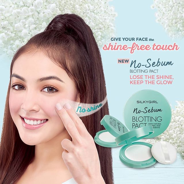 Phấn Phủ Silkygirl No-Sebum Blotting Pact Natural Không Màu Dạng Nén Kiềm Dầu 7g